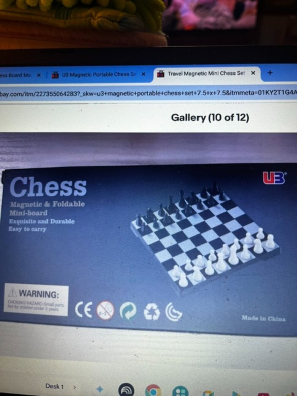 Travel Magnetic Mini Chess Set 7.9'', Folding Chess Board Game, Educational Toys